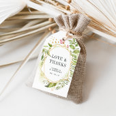 Terrarium Geometrische Waterverf Wedding Favor Cadeaulabel