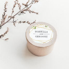 Terrarium | Groen botanisch huwelijk Ronde Sticker