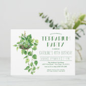 Terrarium Party Invitation Kaart (Staand voorkant)