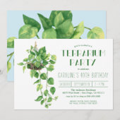 Terrarium Party Invitation Kaart (Voorkant / Achterkant)