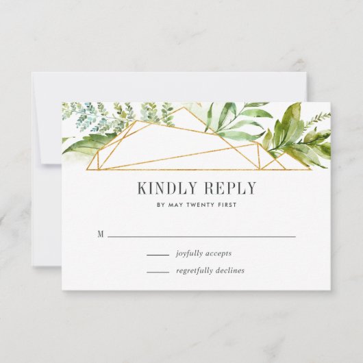 Terrarium RSVP-kaart RSVP Kaartje (Voorkant)