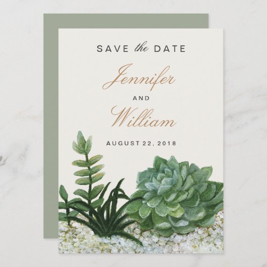 Terrarium Save The Date (Voorkant / Achterkant)