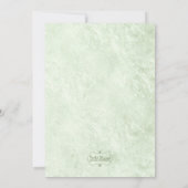 Terrarium vetplanten groen bruiloft kaart (Achterkant)