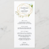 Terrarium Wedding Menu Card (Voorkant)