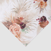 Terrarotabloemen Pampasgras Tropisch Boheems Tissuepapier (Detail)