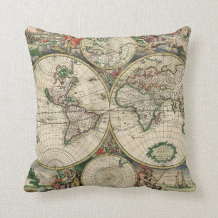 Terrarum Orbis Tabula Kussen