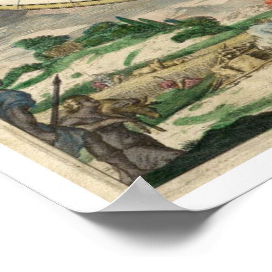 Terrarum Orbis Tabula Poster (Hoek)