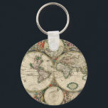 Terrarum Orbis Tabula Sleutelhanger<br><div class="desc">Terrarum Orbis Tabula van de Nederlandse School © Bridgeman Afbeeldingen</div>