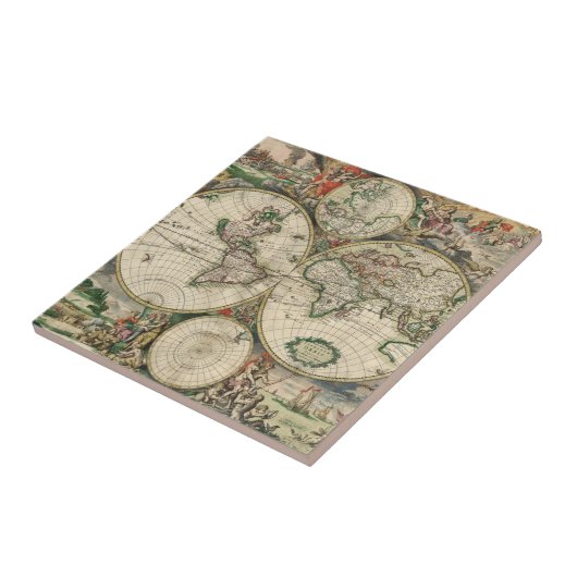 Terrarum Orbis Tabula Tegeltje (Zijkant)