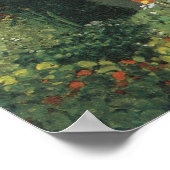 Terras aan de zee door Claude Monet Poster (Hoek)