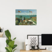 Terras aan de zee door Claude Monet Poster (Thuiskantoor)