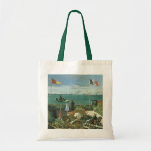 Terras aan de zee door Claude Monet Tote Bag