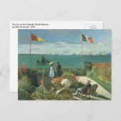 Terras aan de zijkant van Claude Monet Briefkaart (Voorkant / Achterkant)