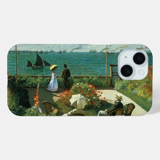 Terras aan de zijkant van Claude Monet Case-Mate iPhone Case (Achterkant (horizontaal))