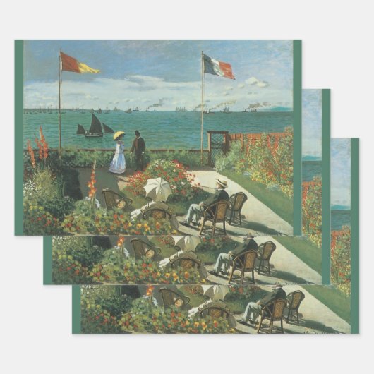 Terras aan de zijkant van Claude Monet Inpakpapier Vel (Set)