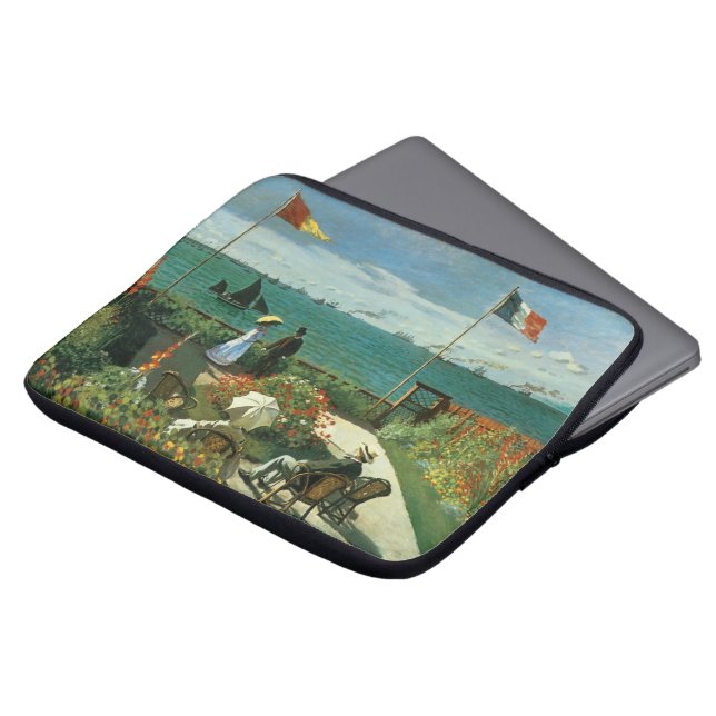Terras aan de zijkant van Claude Monet Laptop Sleeve (Voorkant top)