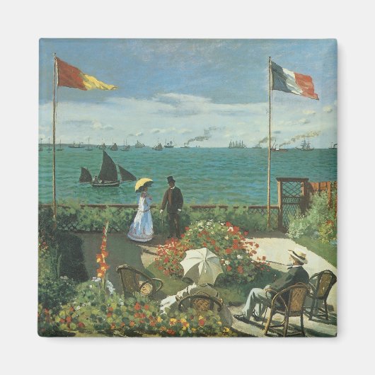 Terras aan de zijkant van Claude Monet Magneet (Voorkant)