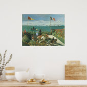 Terras aan de zijkant van Claude Monet Poster (Keuken)