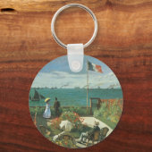 Terras aan de zijkant van Claude Monet Sleutelhanger (Voorkant)