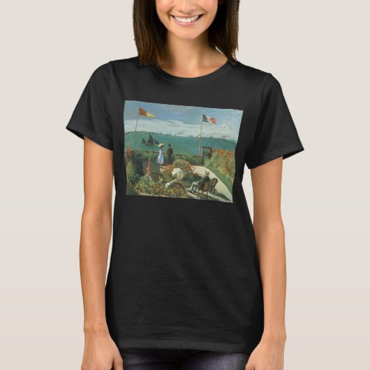 Terras aan de zijkant van Claude Monet T-shirt (Voorkant)