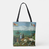 Terras aan de zijkant van Claude Monet Tote Bag (Achterkant)