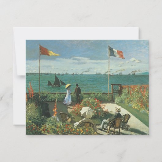 Terras bij de zee door Claude Monet (Voorkant)