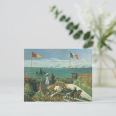 Terras bij de zee door Claude Monet (Staand voorkant)