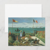 Terras bij de zee door Claude Monet (Voorkant / Achterkant)