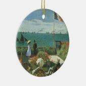 Terras bij de zee door Claude Monet Keramisch Ornament (Rechts)