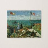 Terras bij de zee door Claude Monet Legpuzzel (Horizontaal)