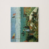 Terras bij de zee door Claude Monet Legpuzzel (Verticaal)