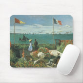 Terras bij de zee door Claude Monet Muismat (Met muis)