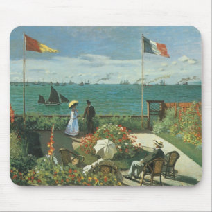 Terras bij de zee door Claude Monet Muismat