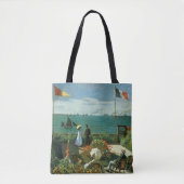 Terras bij de zee door Claude Monet Tote Bag (Voorkant)