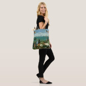Terras bij de zee door Claude Monet Tote Bag (Op model)