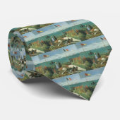 Terras bij de zee van Claude Monet Stropdas (Opgerold)