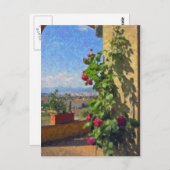 Terras bij het Briefkaart Villa Poggio SanFelice (Voorkant / Achterkant)