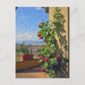 Terras bij het Briefkaart Villa Poggio SanFelice (Voorkant)