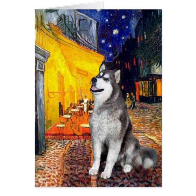 Terras Cafe - Alaskan Malamute (Voorkant)