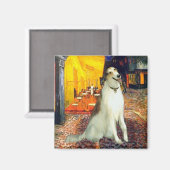 Terras Café - Borzoi Magneet (Voorkant / Achterkant)