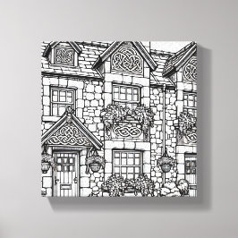 Terras Huis #11 Canvas Afdruk