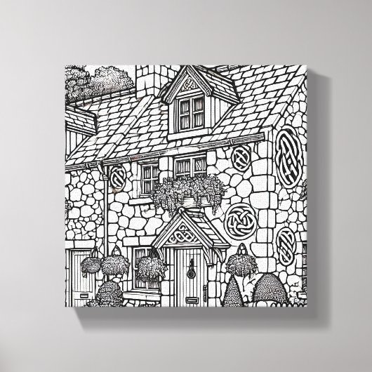 Terras Huis #12 Canvas Afdruk (Voorkant)