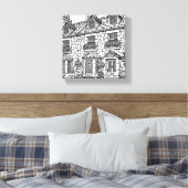 Terras Huis #14 Canvas Afdruk (Insitu (Slaapkamer))