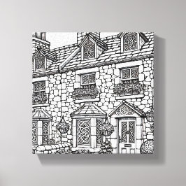 Terras Huis #14 Canvas Afdruk