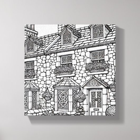 Terras Huis #14 Canvas Afdruk (Voorkant)