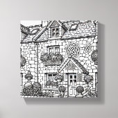 Terras Huis #20 Canvas Afdruk (Voorkant)