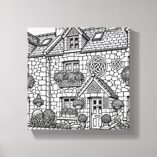 Terras Huis #20 Canvas Afdruk (Voorkant)