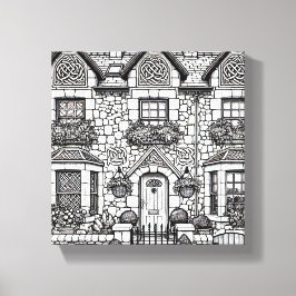 Terras Huis #21 Canvas Afdruk