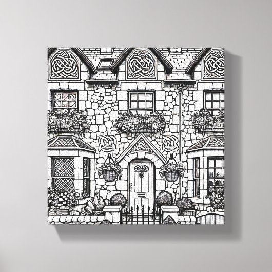 Terras Huis #21 Canvas Afdruk (Voorkant)