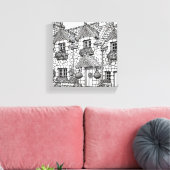 Terras Huis #22 Canvas Afdruk (Insitu (Woonkamer))